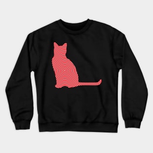 Cat Line Art Crewneck Sweatshirt